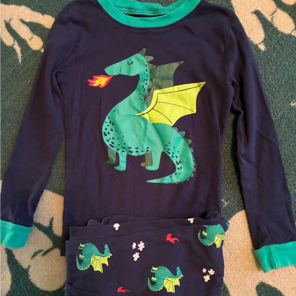 Dragon Kids Pajama Set - Size 8